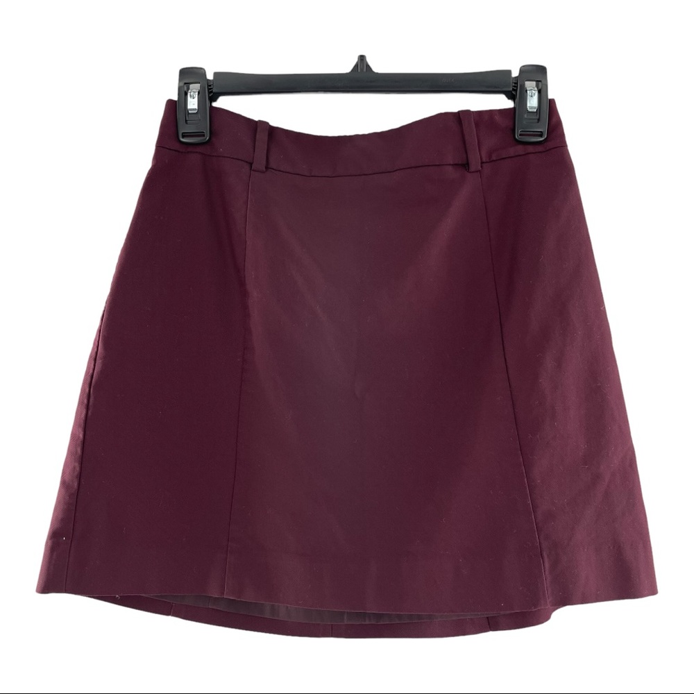Express maroon mini skirt size 2